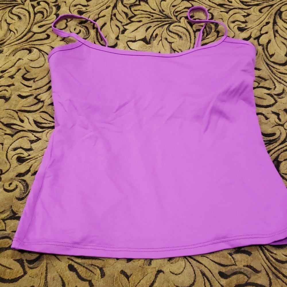 Workout top with bra built in.. fuschia